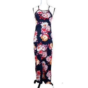 B Famous USA Floral Navy Maxi Dress